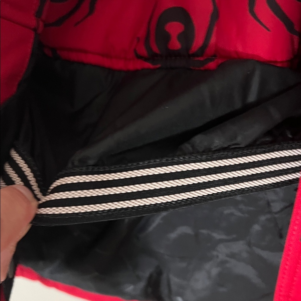 Spyder children’s Red and Black Ski Jacket/parka size 18 or women’s extra small - Picture 9 of 10